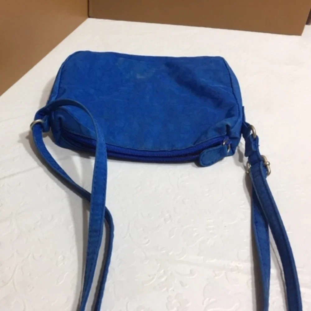 Multi Sac Blue Nylon Crossbody Bag w/ Adjustable Strap - Picture 8 of 10